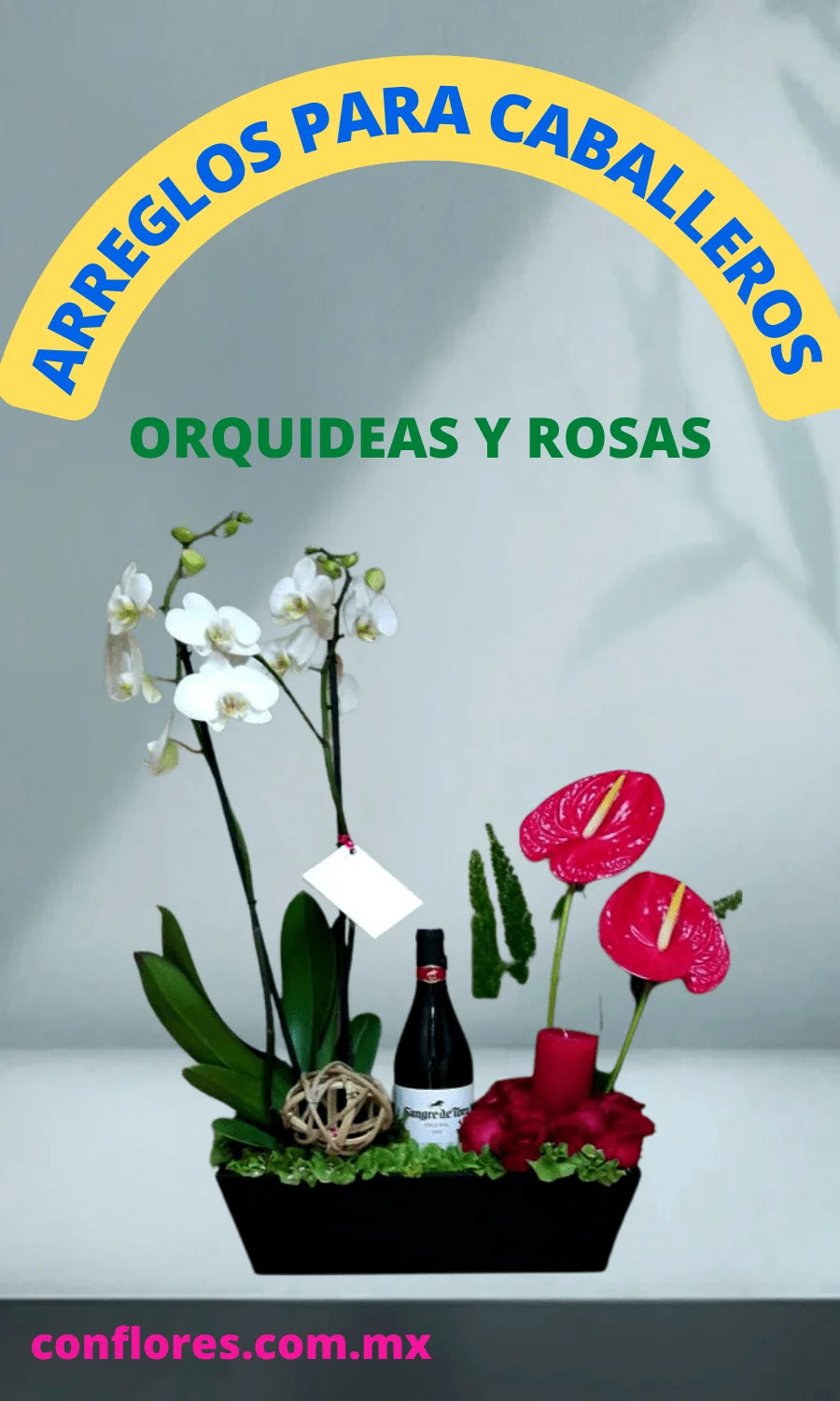 Arreglos florales con Rosas Rojas Fino Detalle