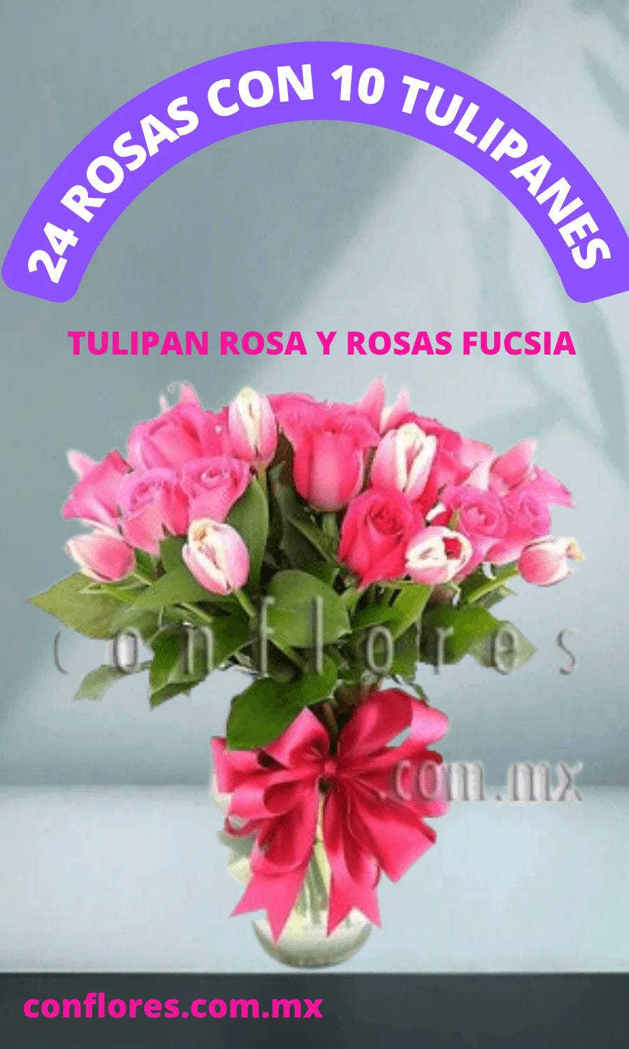 Arreglos con Tulipanes Aqua Beauty
