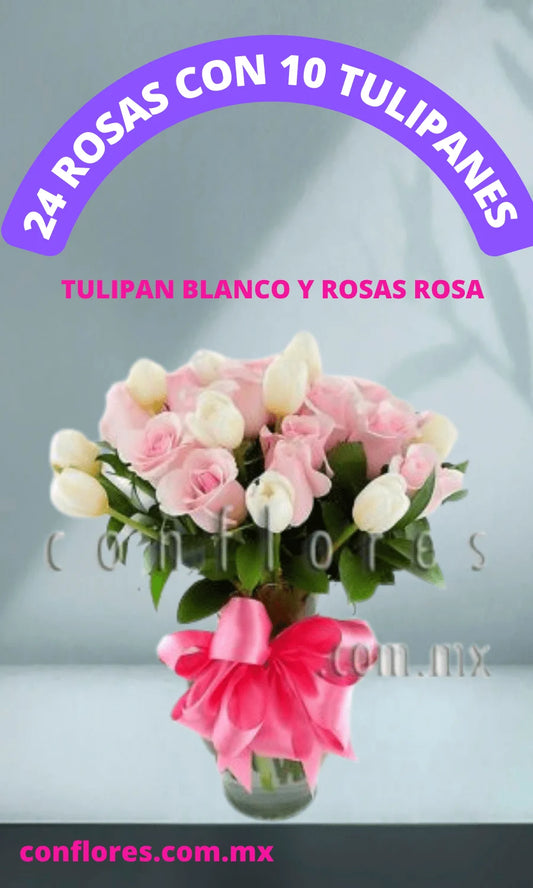 Regala Tulipanes Blancos Mi Princesa