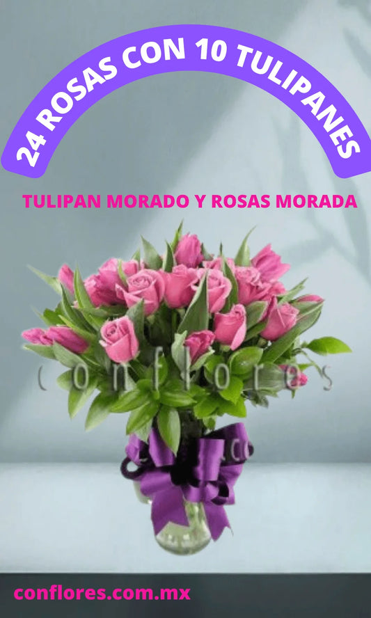 Tulipanes Morados CDMX Sur Queen