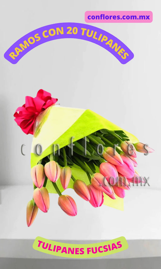 Envi— de Flores MŽxico Ramo de Tulipanes Rosas