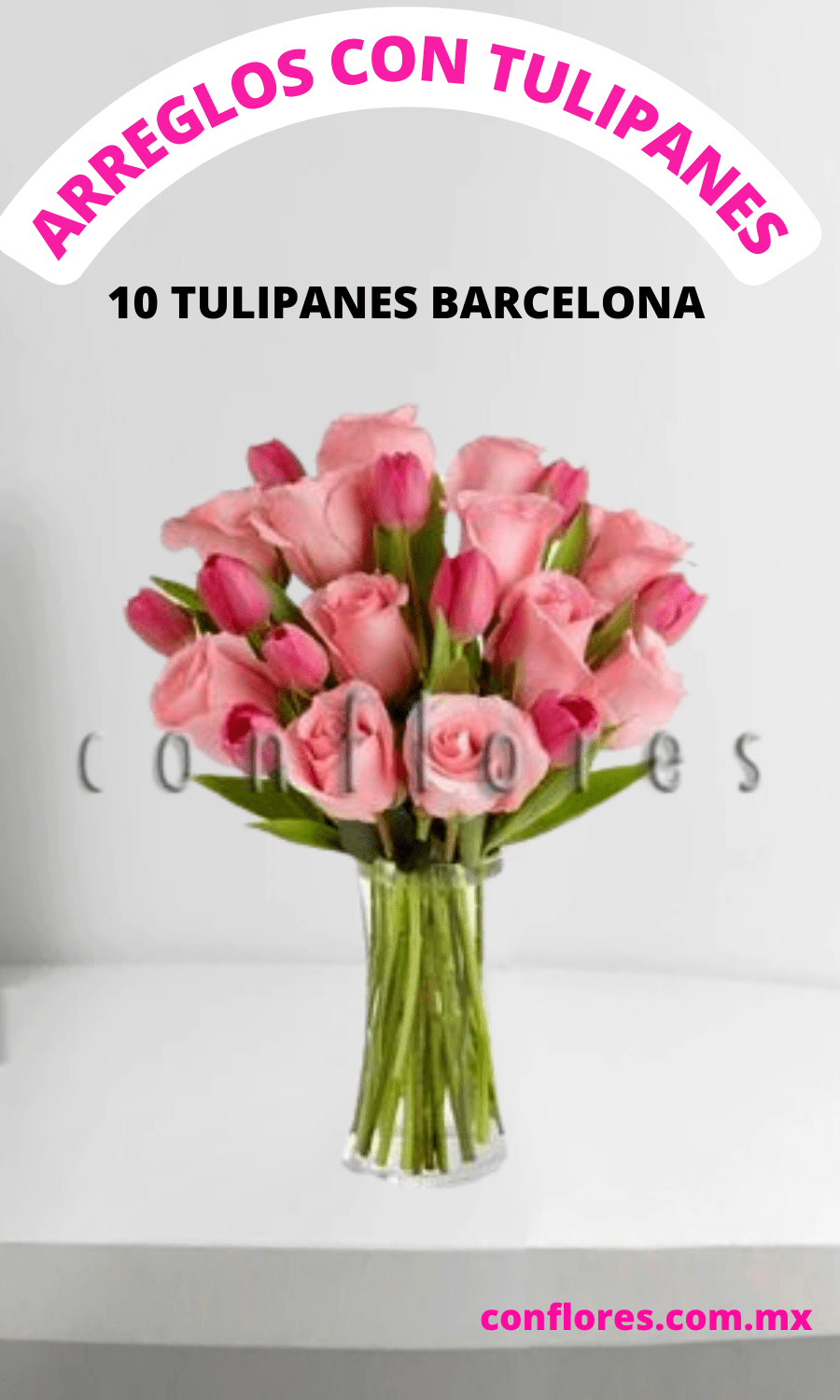 Arreglos Florales con Tulipanes Alas Rosas