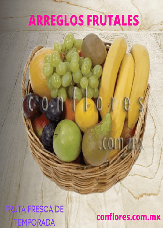 Regala Frutas Coyoac%C3%A1n Canasta Redonda Chica !