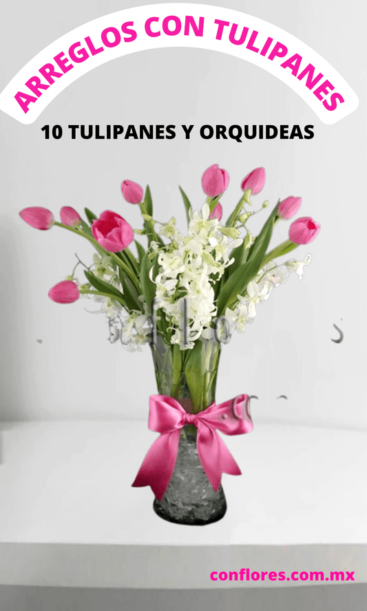 Arreglos con Tulipanes Suspiros