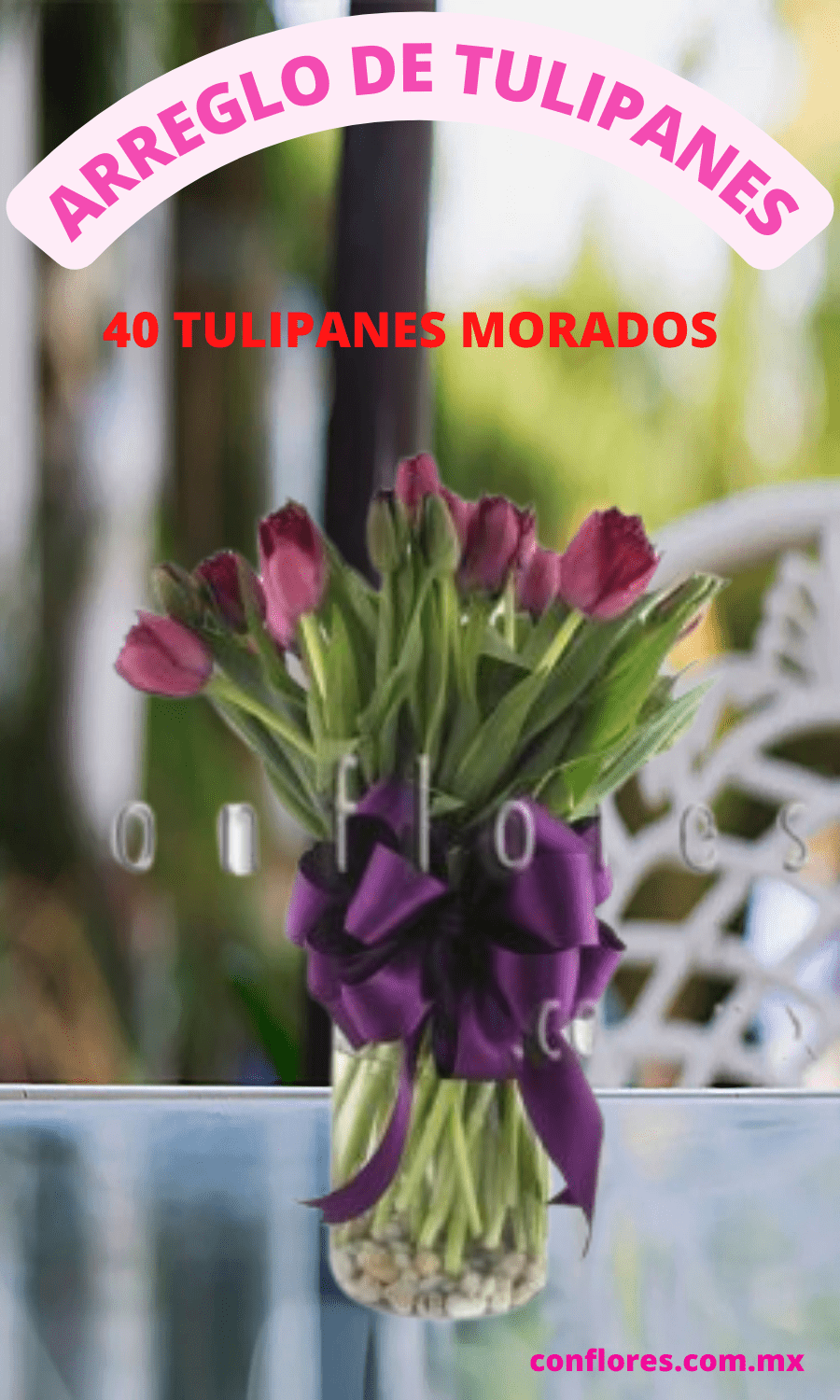 Arreglo de Tulipanes Purple