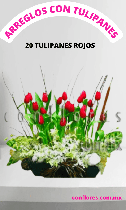 Arreglos con Tulipanes Tulipanes Rojos Love