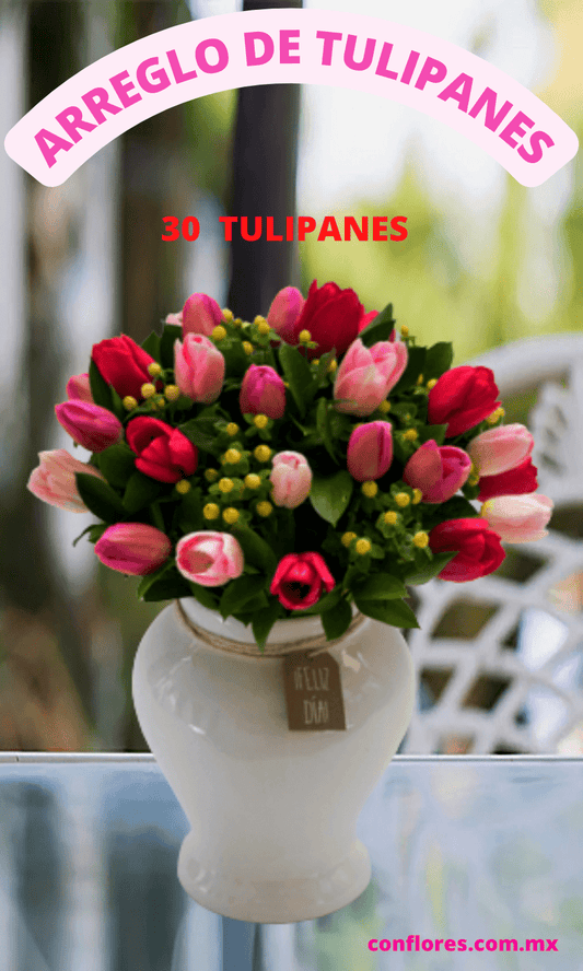 Arreglo de Tulipanes Caricias Tuyas