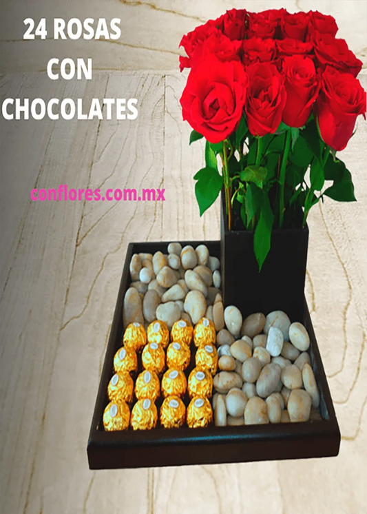 Env’a Rosas y Chocolates Florer’a Santa fe