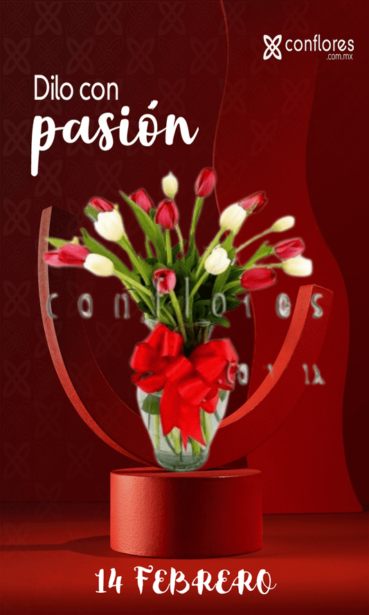 Tulipanes Rojos Sur CDMX Armon’a Love 14 de Febrero