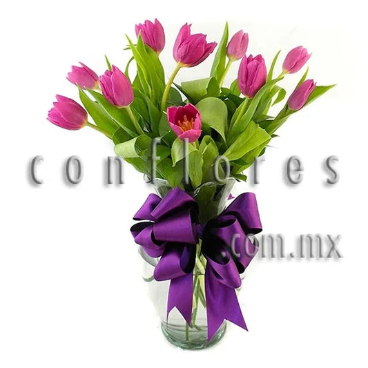 Tulipanes Morados en Narvarte Bouquet